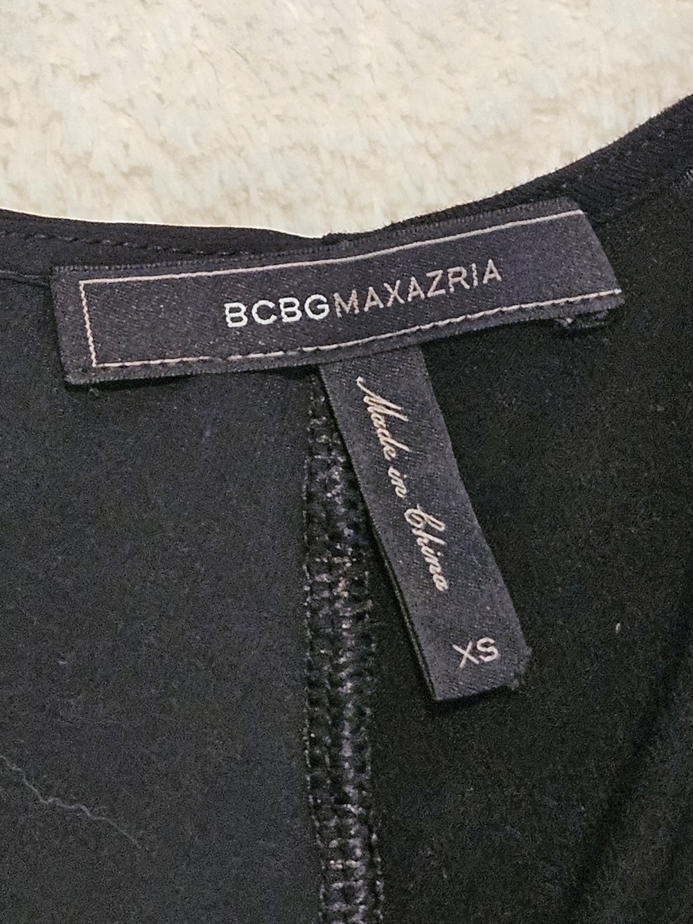 BCBGMaxAzria Black Dress Size XS Contemporary Minimalist Quiet Luxury Modern - Picture 6 of 10